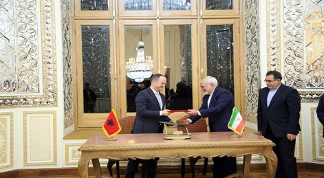 وزیر امور خارجه آلبانی با ظریف دیدار کرد + تصاویر