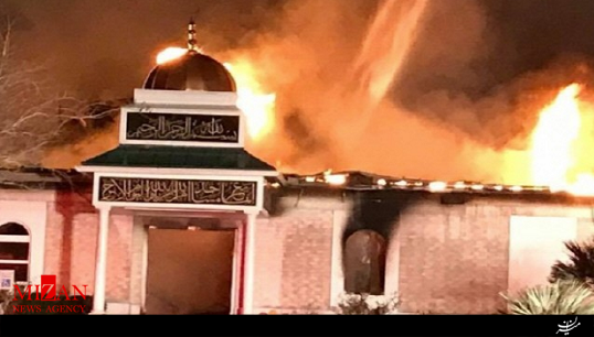 مسجد تگزاس در آتش نژادپرستی سوخت + فیلم