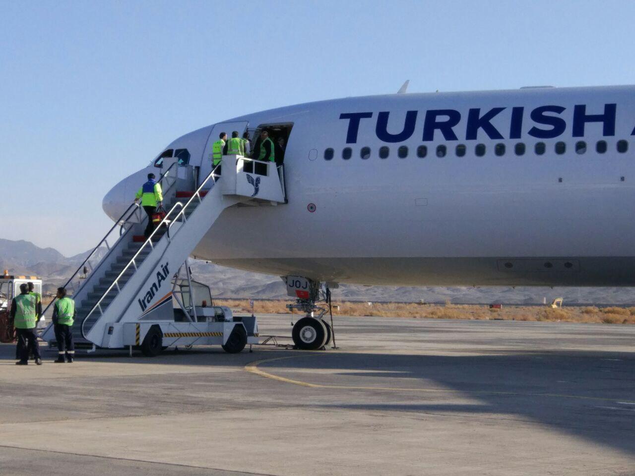 فرود اضطراری هواپیمای ترکیش ایرلاینز در زاهدان
