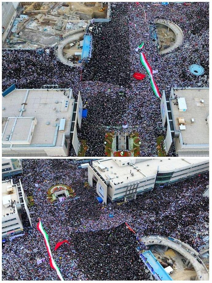 استقبال شهروندان مشهد از حجت الاسلام والمسلمین رئیسی