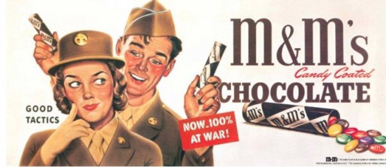 12-آیا می‌دانستید که شکلات‌های ام اند ام در اصل برای سربازان جنگ جهانی دوم ساخته شدند؟ آنها ساخته شدند تا سربازها بتوانند با خیال راحت شکلات‌ها را حمل کنند و نگران آب شدن آنها نباشند.