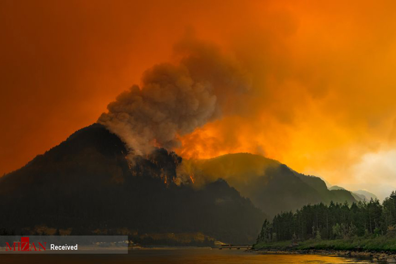 آتش سوزی جنگلی در واشنگتن