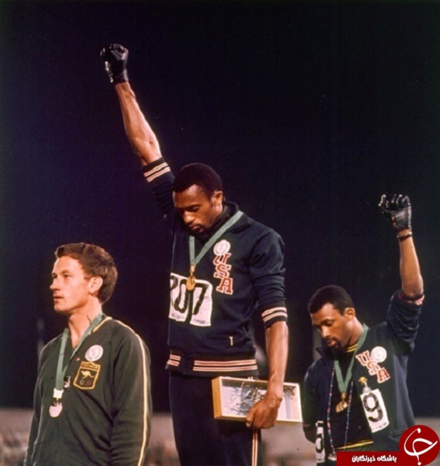 4-قدرت سیاه در المپیک 68 مصادف با اوج تبعیض نژادی در آمریکا