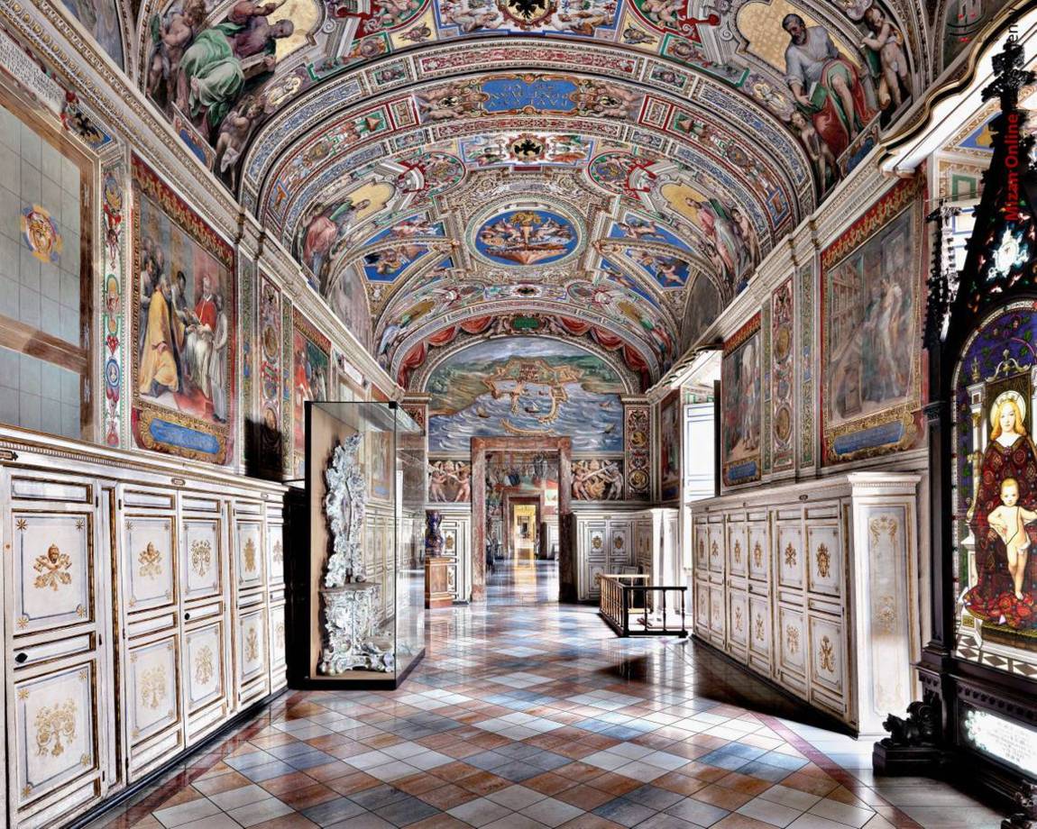کتابخانه آپولوسی واتیکان، رم، ایتالیا