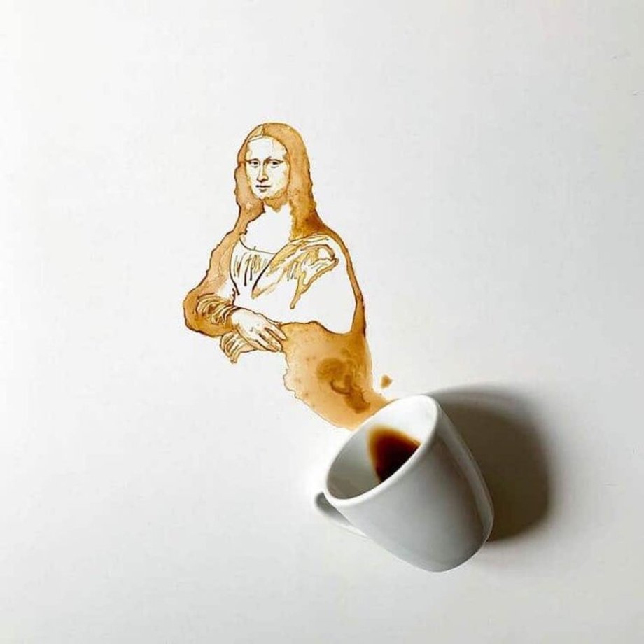 نقاشی با طعم قهوه