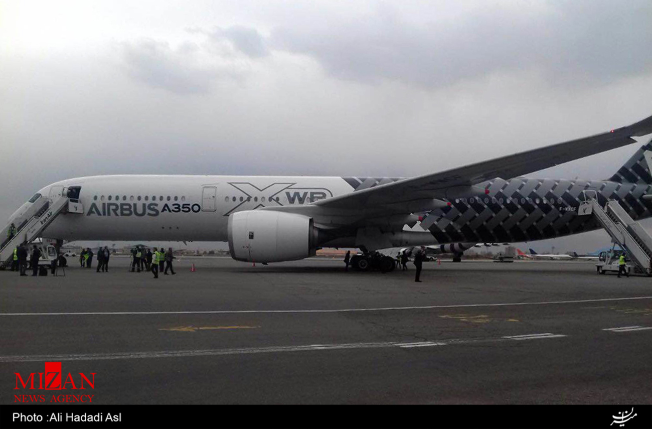 مدرنترین هواپیمای ایرباس در تهران