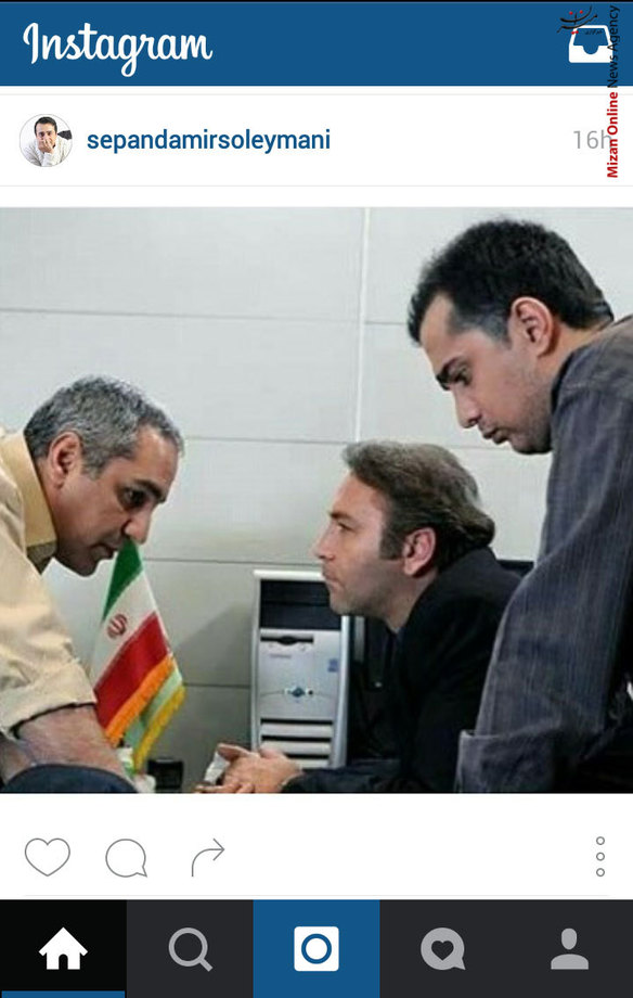 مهران مدیری، سپند امیر سلیمانی و کیهان ملکی در پشت صحنه سریال «مرد دو هزار چهره»