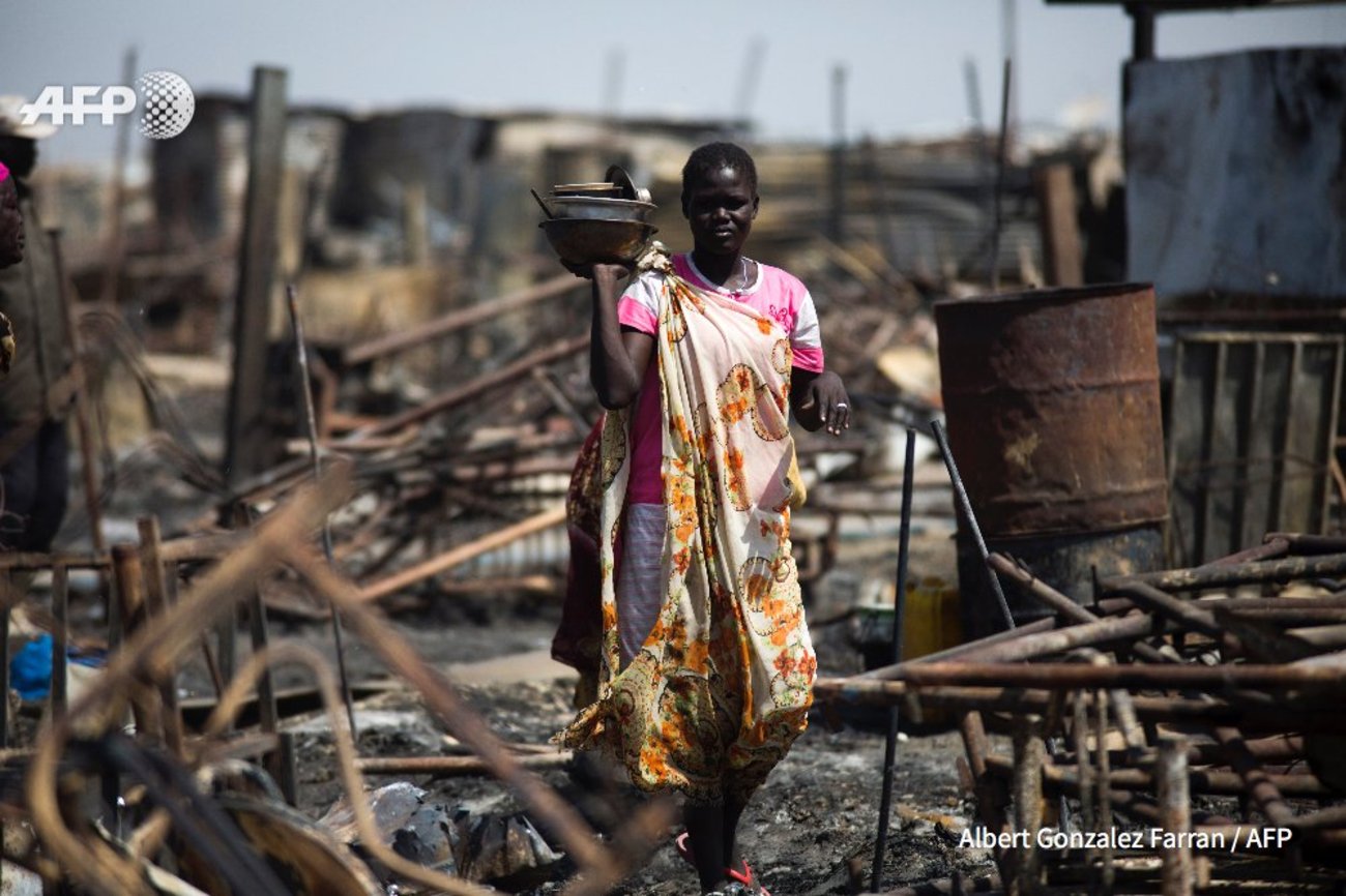 زنی در سودان جنوبی