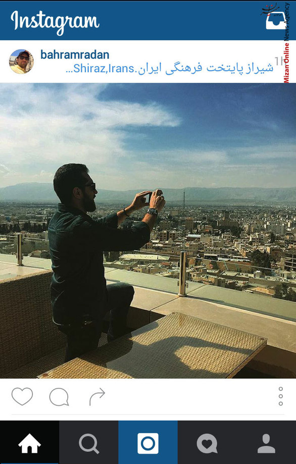 بهرام رادان در شیراز، پایتخت فرهنگ ایران