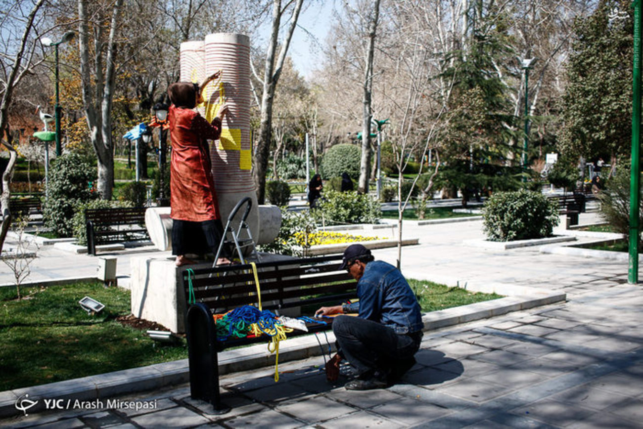 ظرح های خلاقانه شهروند تهرانی در خیابان های پایتخت