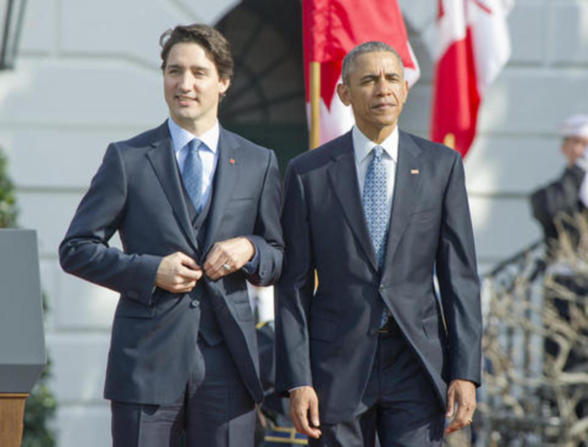  نخستین سفر رسمی جاستین ترودو نخست وزیر جدید کانادا به آمریکا 