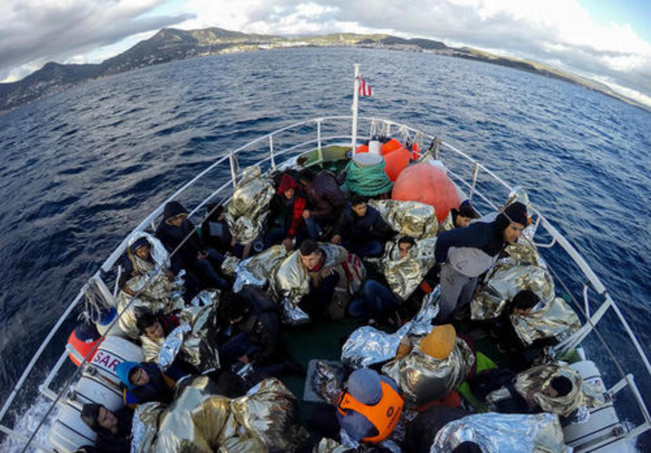  35 پناهجوی افغانی در سواحل یونان 