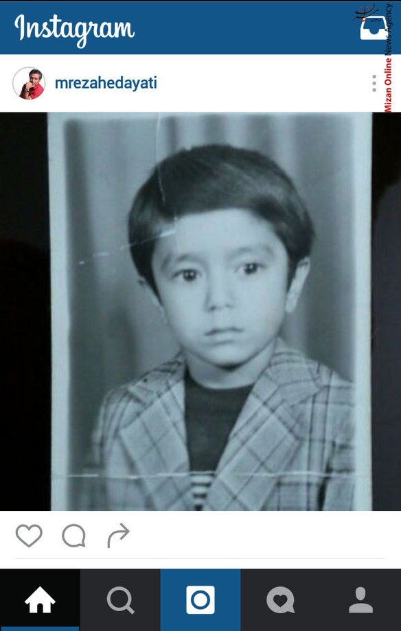 عکس کمتر دیده شده از 6 سالگی محمد رضا هدایتی