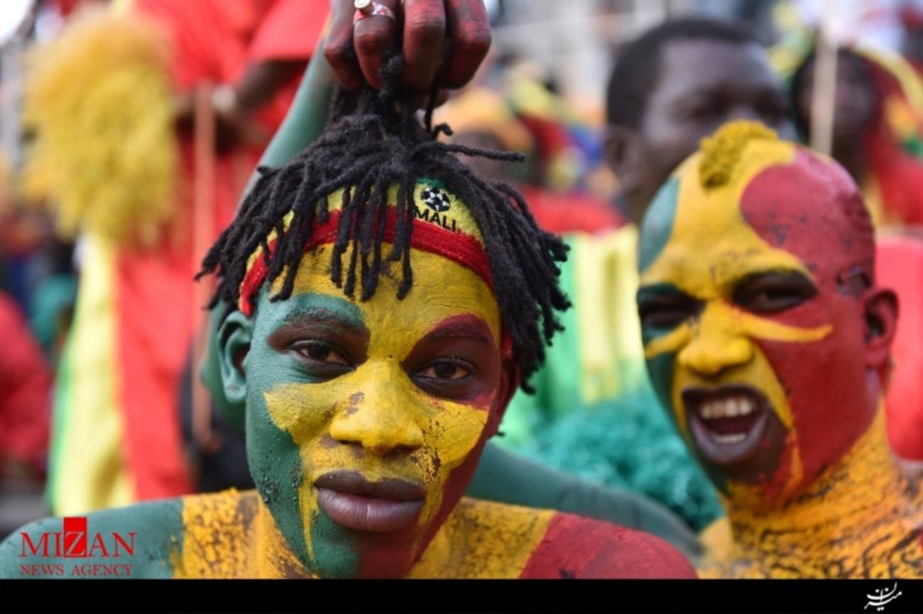طرفداران تیم ملی فوتبال ساحل عاج در مسابقه این تیم با تیم ملی مالی در مقدماتی جام جهانی 2018 
