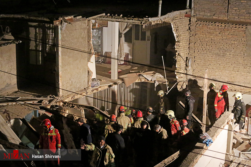 مرگ سه نفر در حادثه انفجار سه خانه در خیابان خلیج