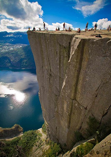 صخره ای خوش منظره در نروژ