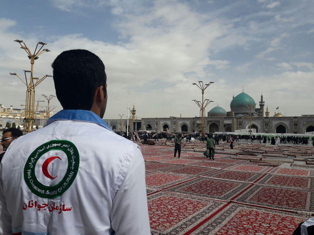 پوشش امدادی سخنرانی رهبری در مشهد با 286 امدادگر