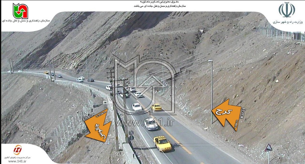 ترافیک سنگین در مسیر کرج به چالوس/ تردد کند خودروها در اکثر جاده‌های استان البرز+ تصاویر