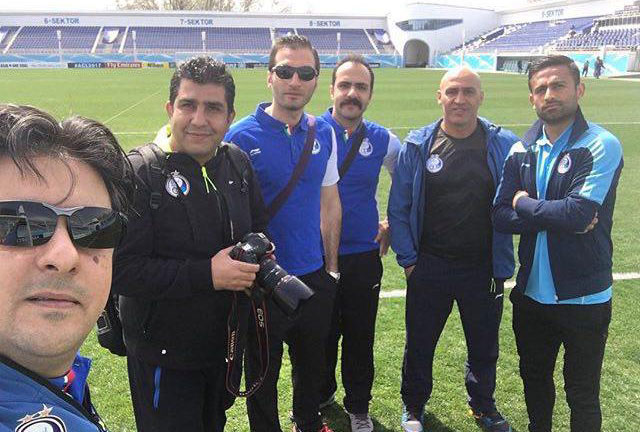 منصوریان و ابراهیمی از چمن ورزشگاه لوکوموتیو بازدید کردند + عکس