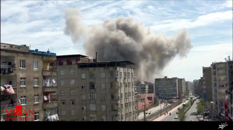 وقوع انفجار در شهر دیاربکر ترکیه+فیلم