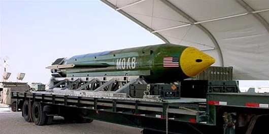 سی‌ان‌ان: پرتاب بمب MOAB در 