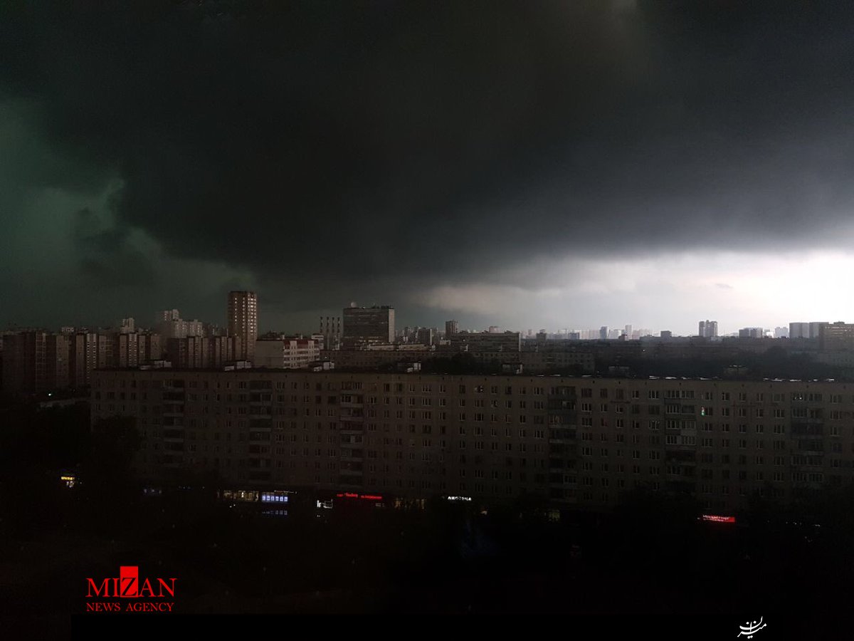 توفان سهمگین 90 سال اخیر در مسکو/2 نفر کشته و ده‎ها نفر مصدوم شدند