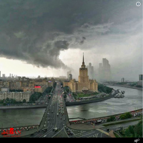 سهمگین‌ترین توفان 90 سال اخیر مسکو را در نوردید/2 نفر کشته و ده‎ها نفر مصدوم شدند+تصاویر