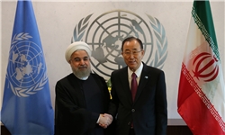 روحانی با دبیر کل سازمان ملل دیدار و گفت‌وگو کرد