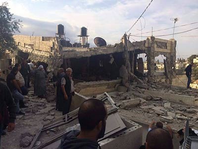اشغالگران صهیونیست منزل شهید فلسطینی را منفجر کردند+عکس
