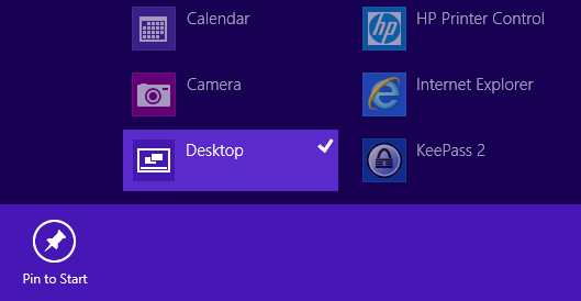 بازگردانی Desktop به صفحه‌ی Start ویندوز 8