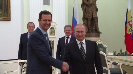 بشار اسد در مسکو با پوتین دیدار کرد + عکس