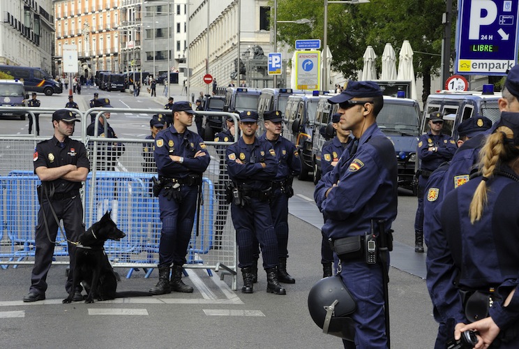اقدامات امنیتی در اسپانیا به شدت افزایش یافت