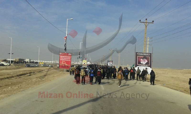 صف مهر ویزا در پایانه مرزی شلمچه +عکس