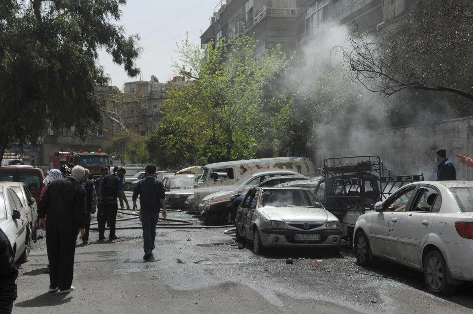 گروه های تروریستی با خمپاره و موشک دمشق را هدف قرار دادند