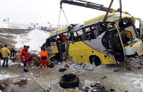 واژگونی اتوبوس مسافربری در شهر وان ترکیه 2  ایرانی را زخمی کرد