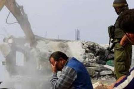 منزل یک فلسطینی به دست صهیونیست‎ها تخریب شد