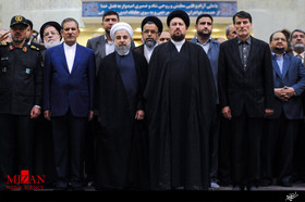تجدید میثاق رئیس‌جمهور و اعضای هیئت دولت با آرمان‌های امام خمینی(ره) در آستانه دهه فجر