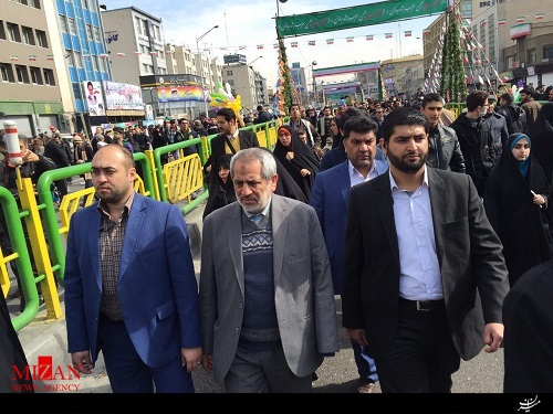 حضور دادستان تهران در راهپیمایی 22 بهمن + عکس