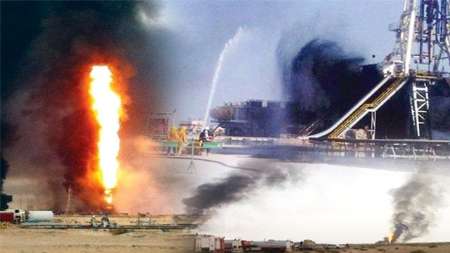 چاه نفت در کویت دچار آتش سوری شد
