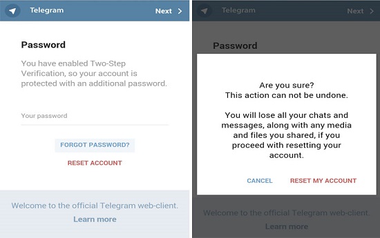 در صورت فراموشی رمز عبور دوم در تلگرام چه باید کرد؟