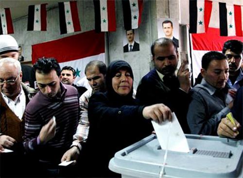 مردم سوریه امروز چهارشنبه در انتخابات مجلس شرکت می کنند