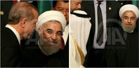 نگاه معنادار روحانی به ملک سلمان و اردوغان + عکس