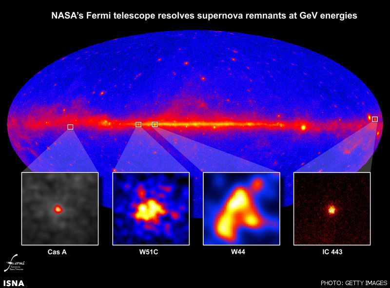 تصویر جدید ناسا از منبع پرتوهای کیهانی
