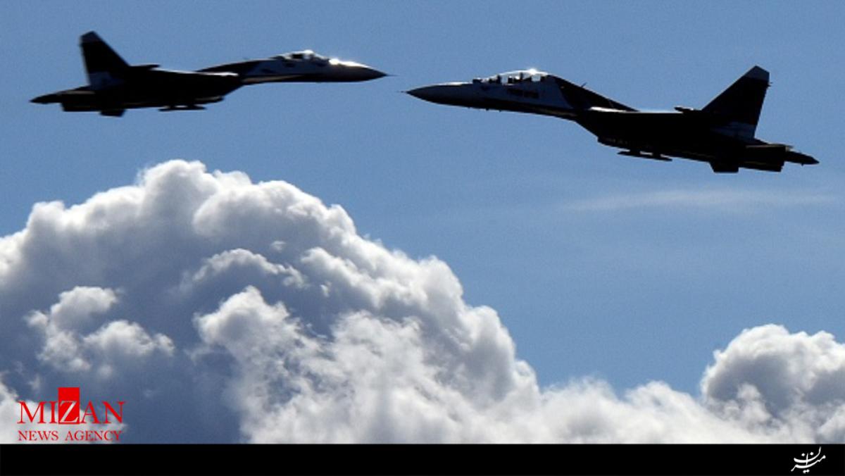 رویایی جنگنده سوخو روسیه با هواپیمای آمریکایی