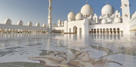 مسجدی به رنگ سفید در امارات + تصاویر (چهارشنبه)