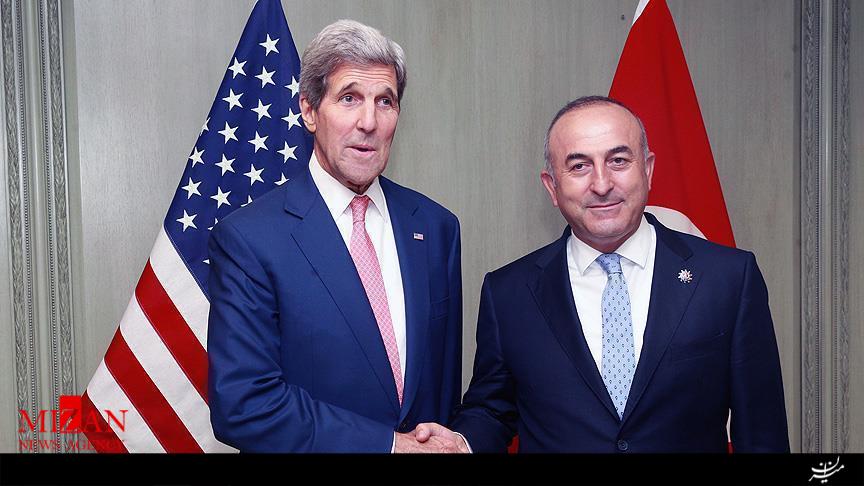 رایزنی وزیران خارجه آمریکا و ترکیه درباره تحولات سوریه