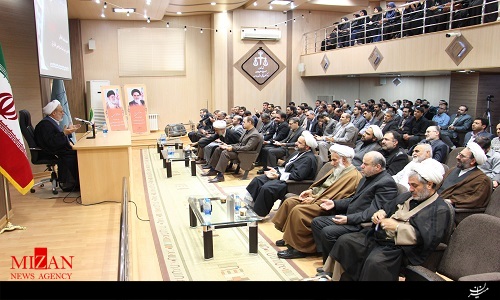 برگزاری درس اخلاق با حضور حجت الاسلام انصاریان در دادگستری همدان