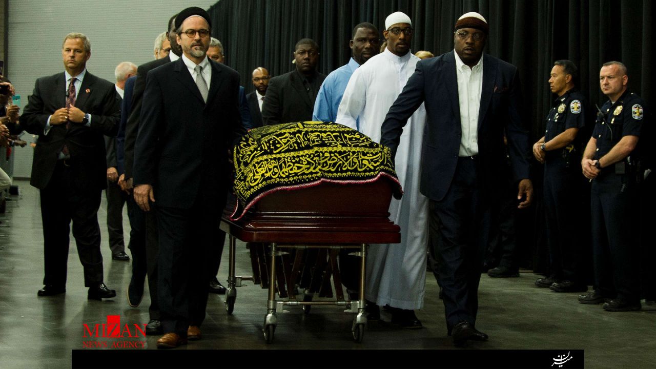 تصاویر رسانه‌های برتر جهان از مراسم خاکسپاری محمد علی کلی