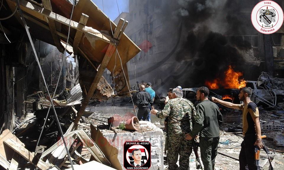 وقوع انفجار تروریستی در منطقه زینبیه دمشق/8 نفر کشته و 13 زخمی تاکنون+عکس