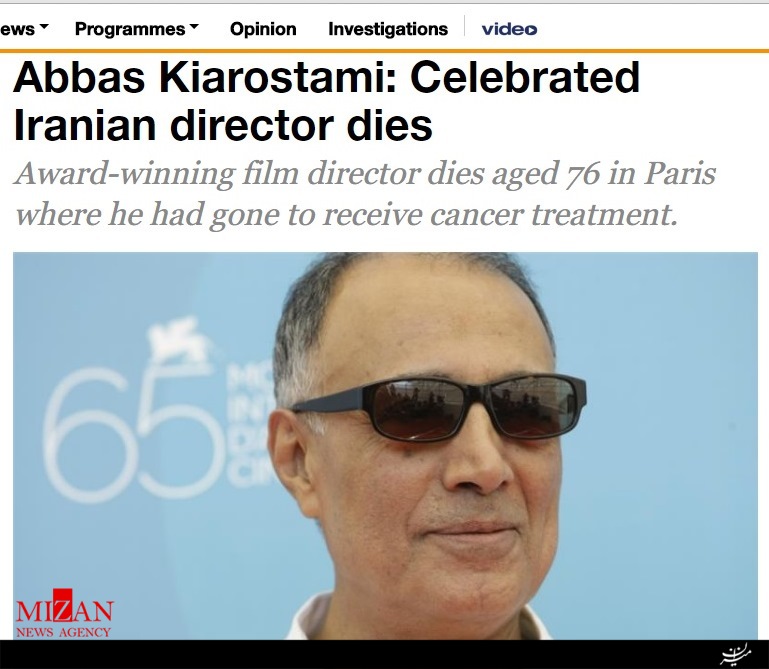 بازتاب درگذشت کیارستمی در رسانه‌های خارجی